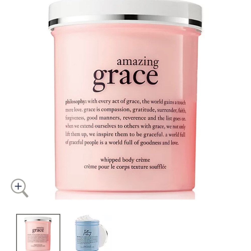 NWT Philosophy Amazing Grace Whipped body crème 16 oz